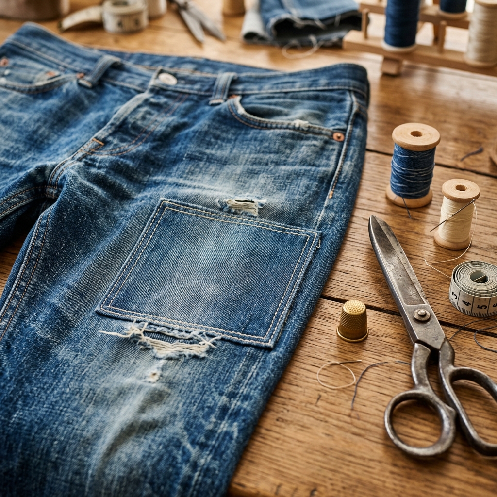 Reparación de roturas en pantalones y jeans